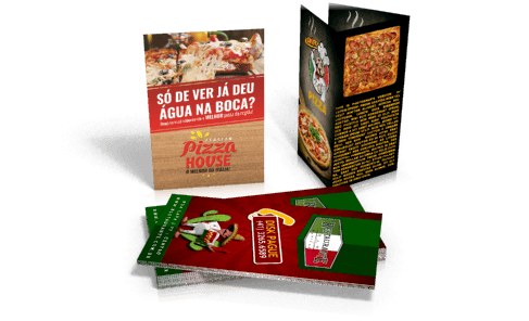 folders flyers e panfletos