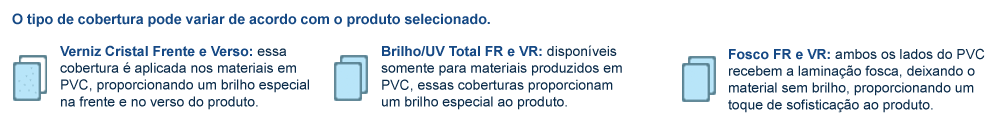 Cobertura para Display de Mesa PVC Dados Variáveis