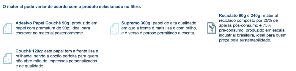 Materiais para Adesivo para Envelope