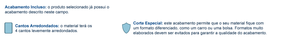 Acabamento para Placas Acrílico